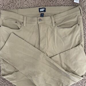 Lands' End Beige Casual Trousers